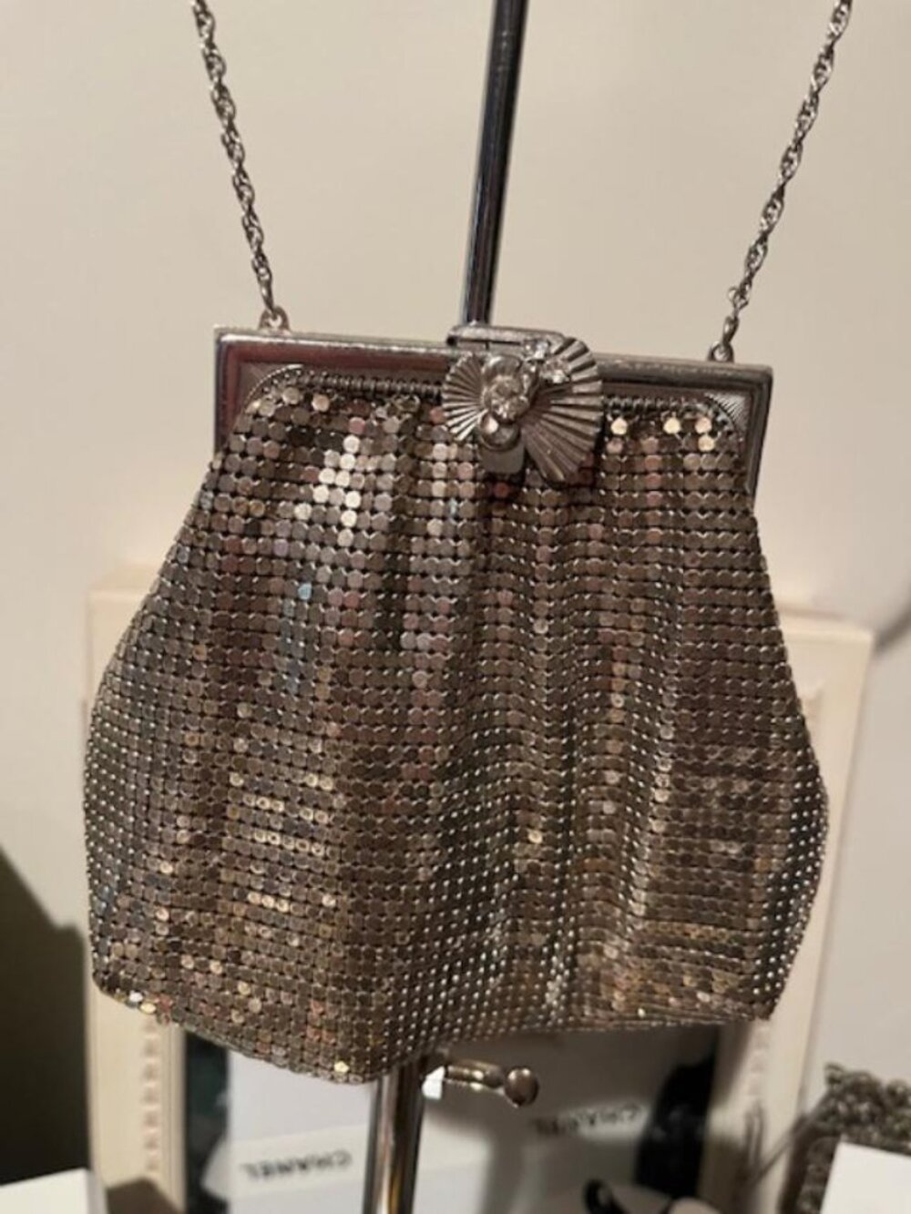 Rare Vintage Silver Handbag